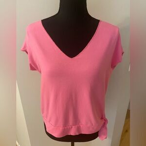 Rafaela Petites Pink Short Sleeve Top Size Medium